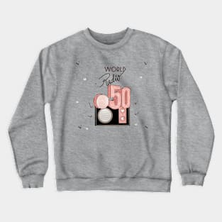 world radio 50 podcast Crewneck Sweatshirt